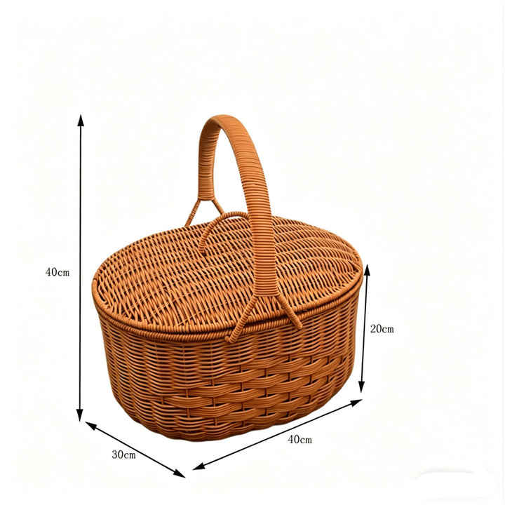 Eleganter Geflochtener Picknickkorb Karnz