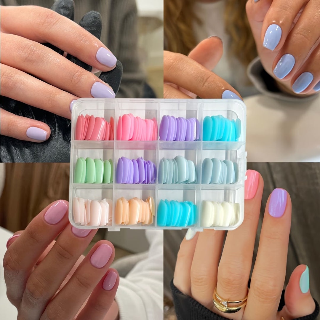 Press-On Nail Art Set mit verschiedenen Formen und Oberflächen Karnz