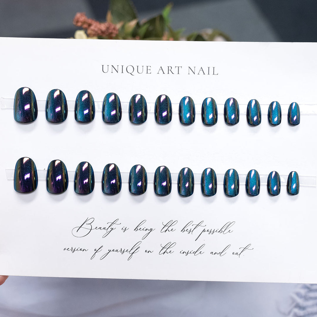 Metallic Press-On Nagel Set
