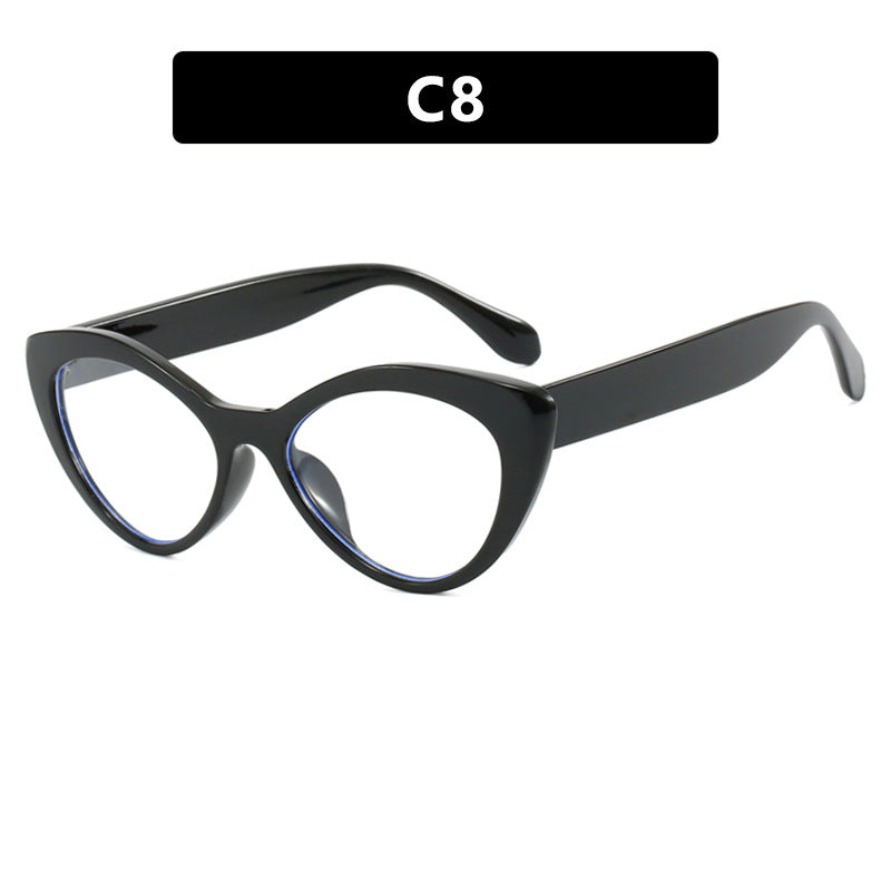 Damen kreative Cat-Eye Brille Karnz