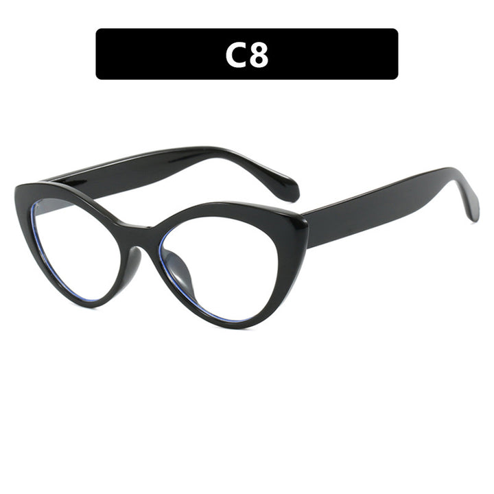 Damen kreative Cat-Eye Brille Karnz