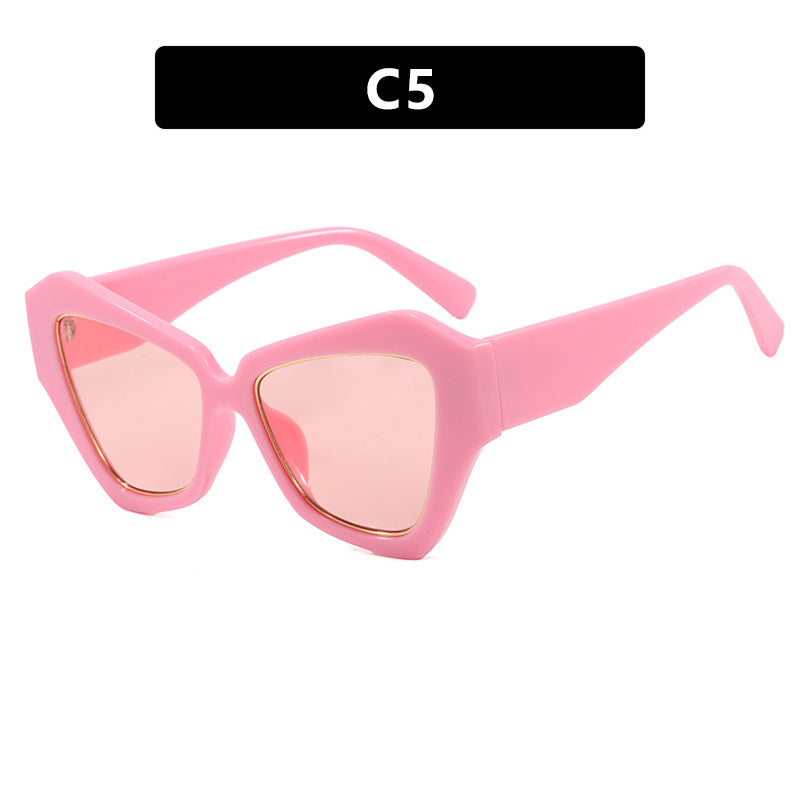 Damen trendy Cat-Eye Sonnenbrille mit elegantem Rahmen und UV-Schutz Karnz