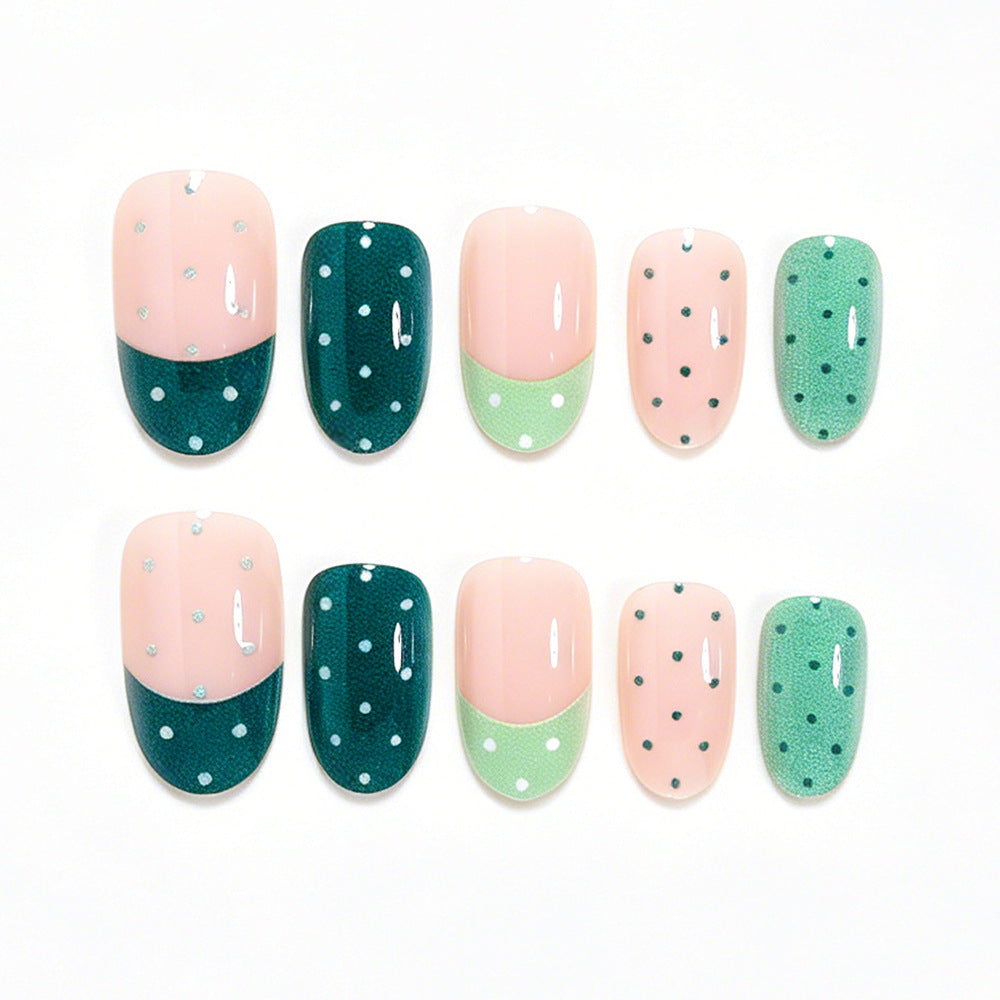 Verspielte Punkte Nagel-Wraps Karnz