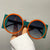 Damen oversized Sonnenbrille mit eckigem Rahmen und UV-Schutz Karnz