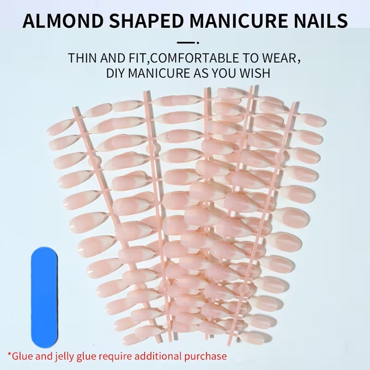 Premium langlebige mandelförmige Nagelspitzen Karnz