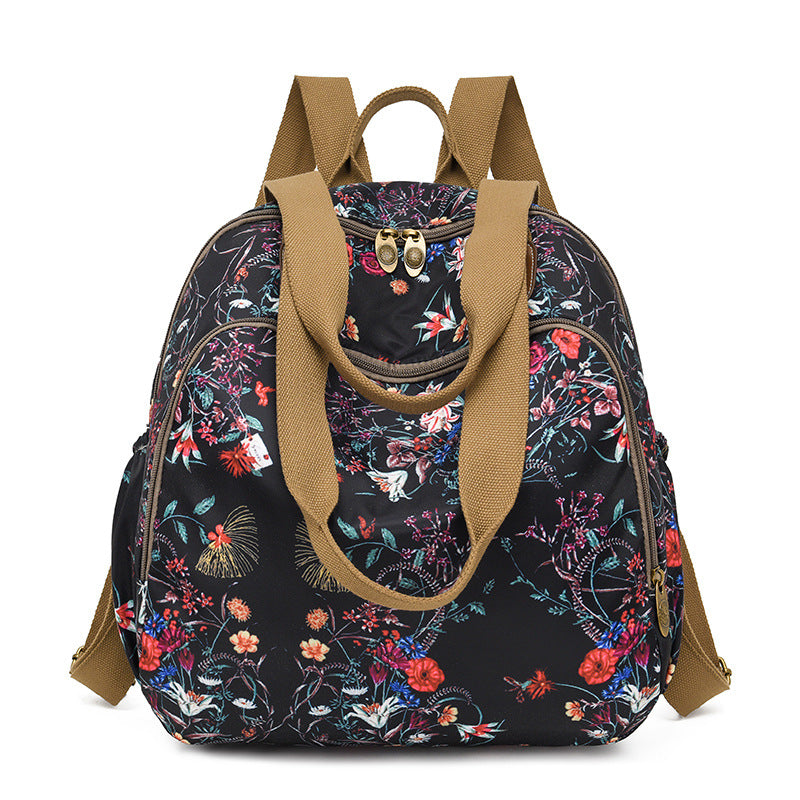 Stylischer Blumenmuster Rucksack Karnz