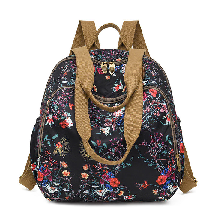 Stylischer Blumenmuster Rucksack Karnz