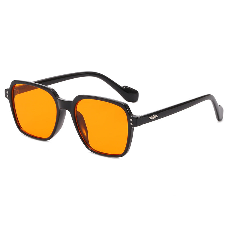 Damen quadratische Brille mit transparentem Rahmen und stylischem Design Karnz