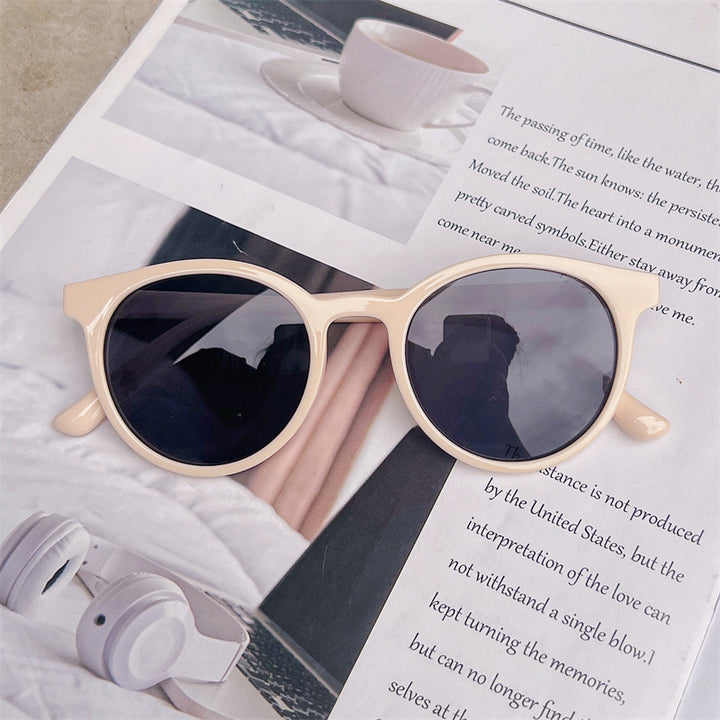 Chic Retro Runde Rahmen Sonnenbrillen Karnz