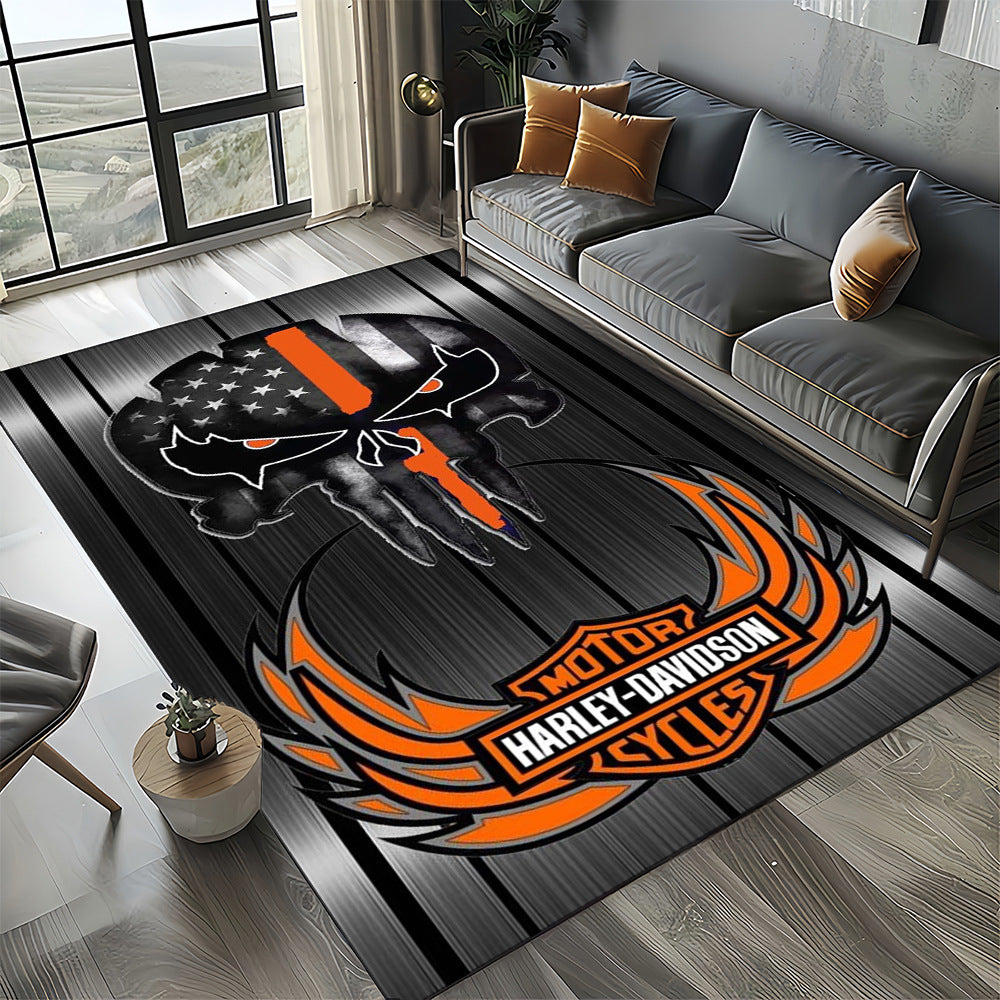 Harley Davidson Logo Bereich Teppich