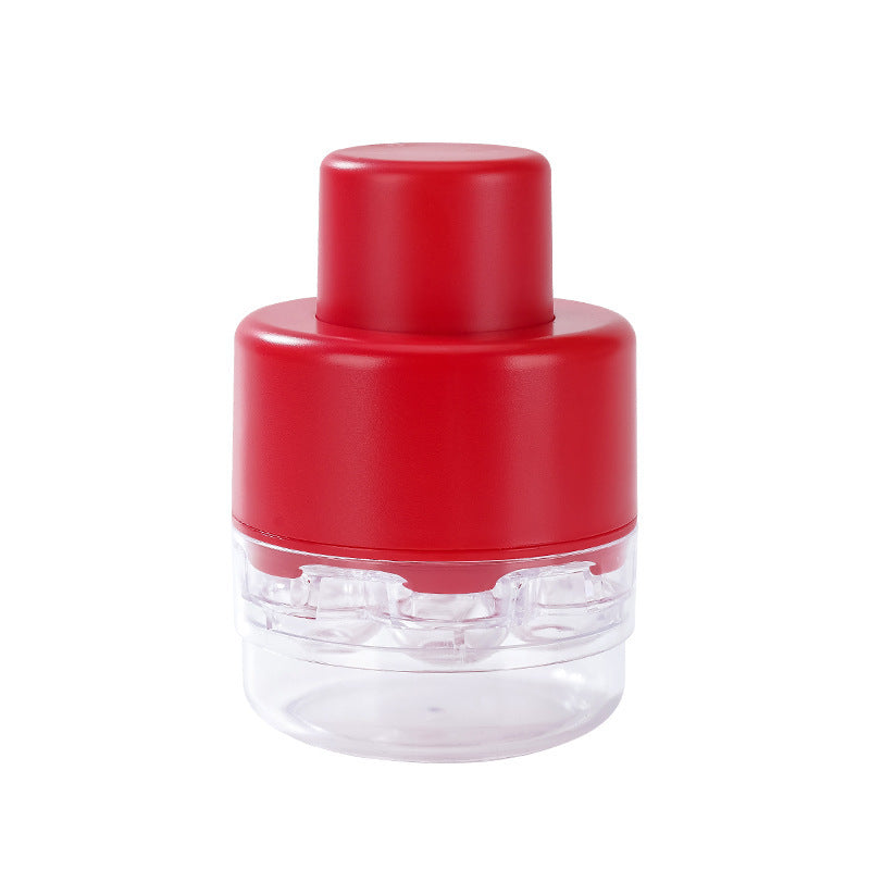 Push‑Down Herb and Garlic Chopper with Built‑In Stainless Blades