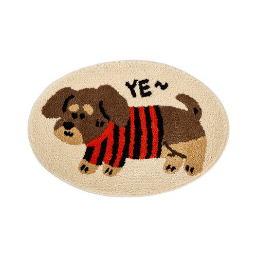 Cartoon-Hund-Themen-Badmatte