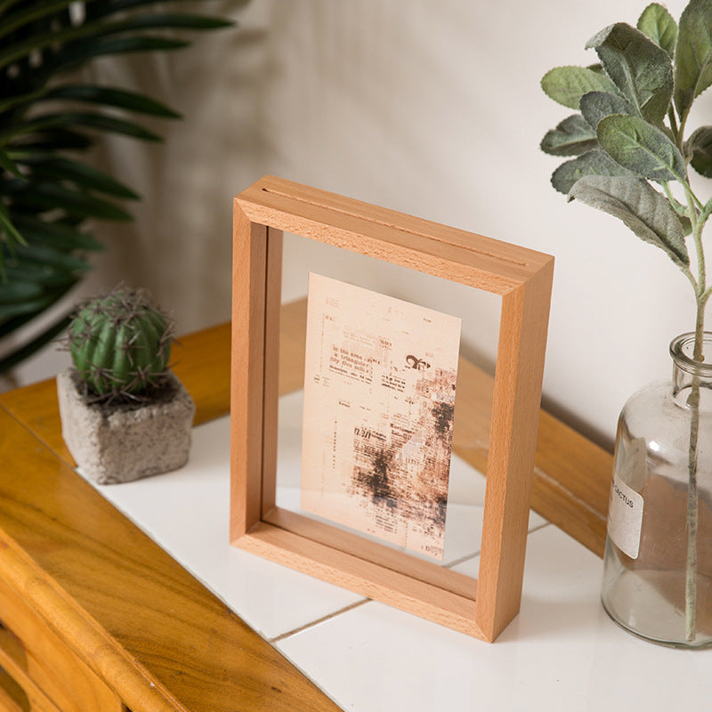 Modern minimalist Holzfoto-Rahmen