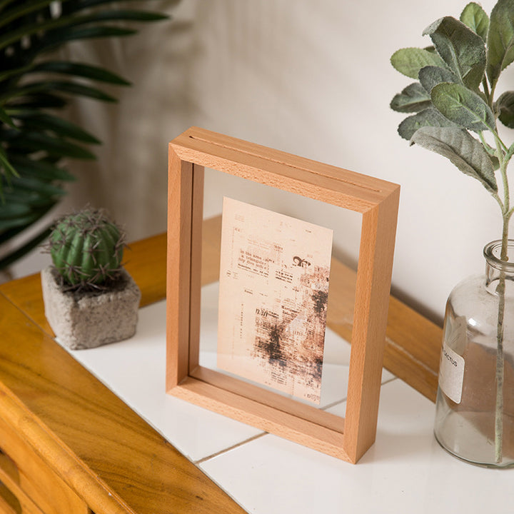 Modern minimalist Holzfoto-Rahmen