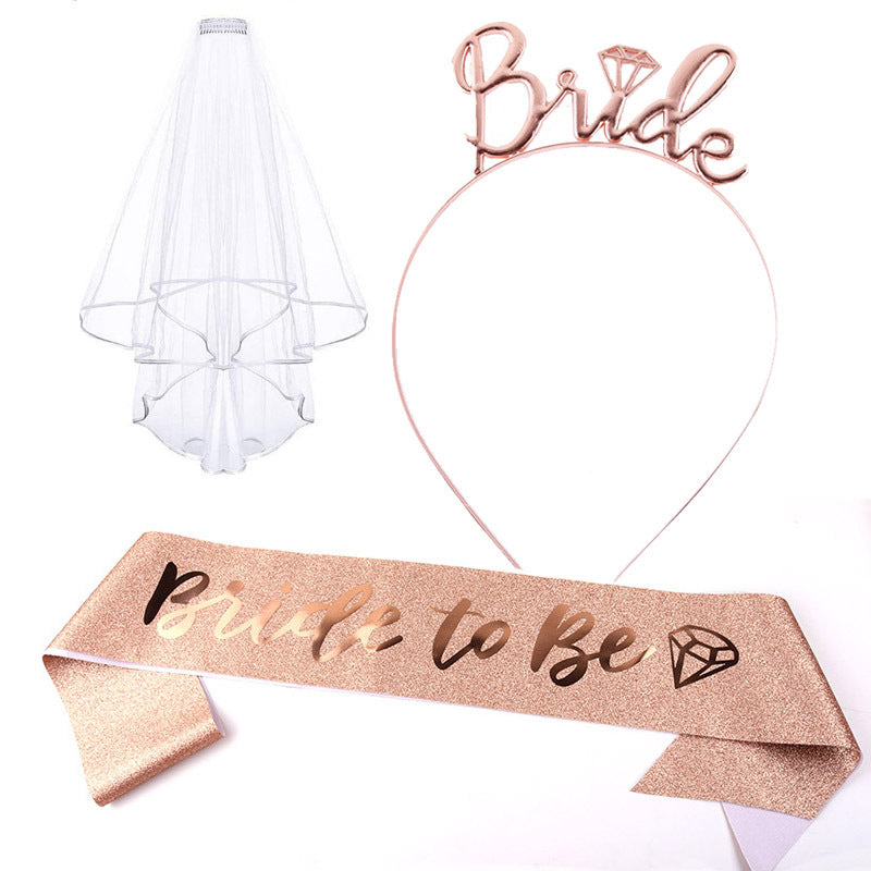 Damen Haarreif mit „Bride“-Schriftzug Karnz