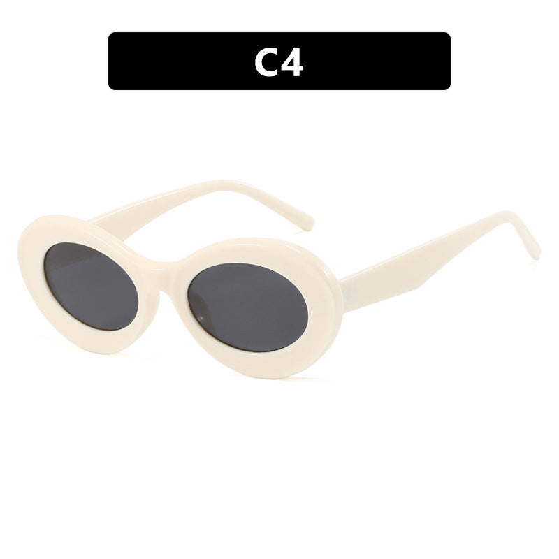 Damen ovale Sonnenbrille mit modernen Gläsern Karnz