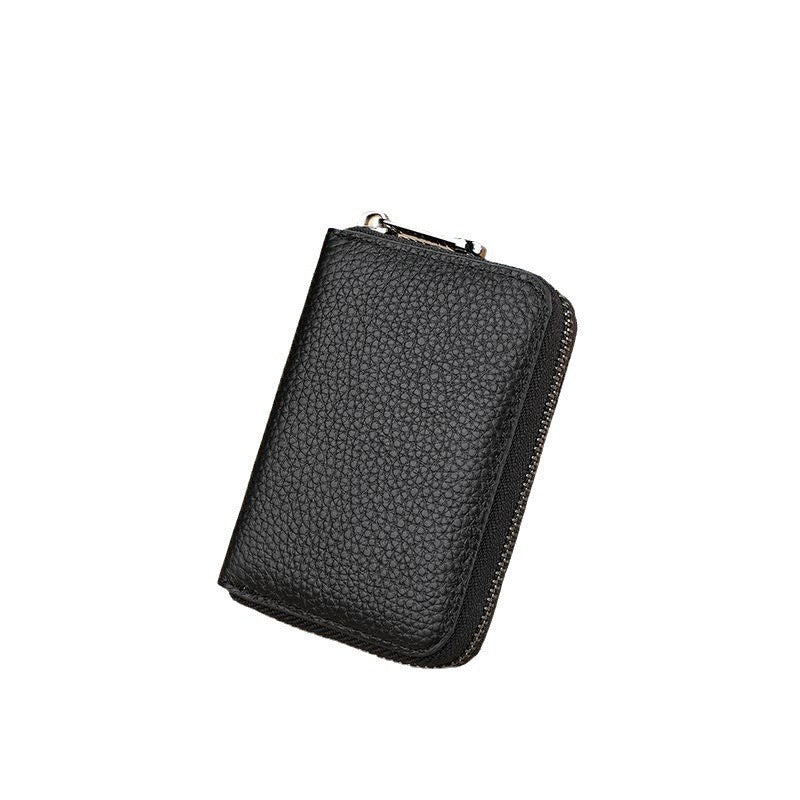 Eleganter Reißverschluss-Leder-Kreditkartenhalter Karnz
