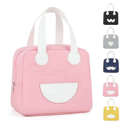 Lustiger Charakter Isolierte Lunch Tasche