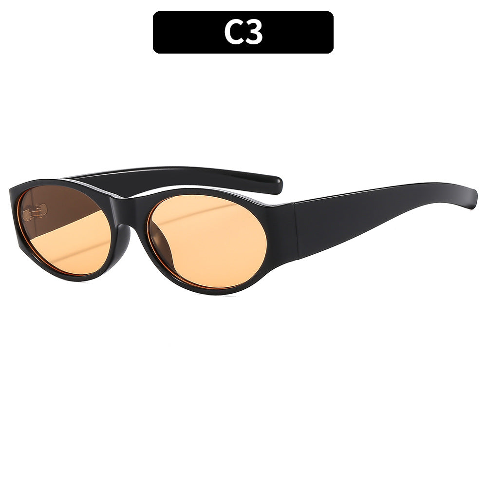 Vintage-inspirierte elegante ovale Sonnenbrille