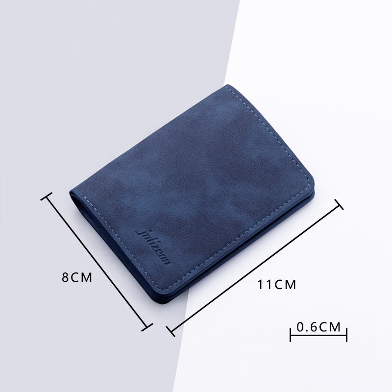 Schlanker minimalistischer Leder-Kartenhalter
