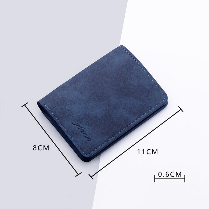 Schlanker minimalistischer Leder-Kartenhalter