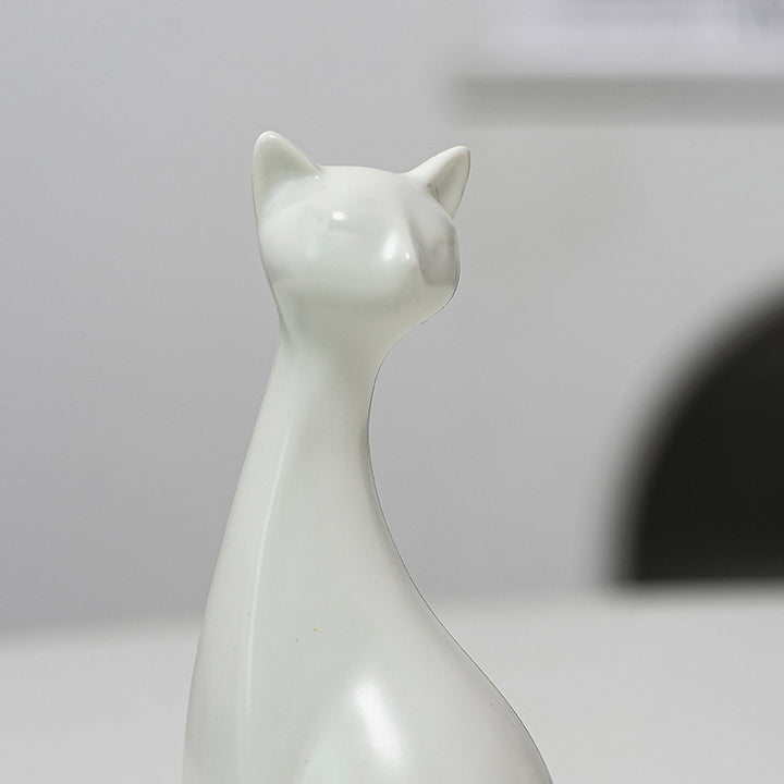 Dekorative Keramik Katze Karnz