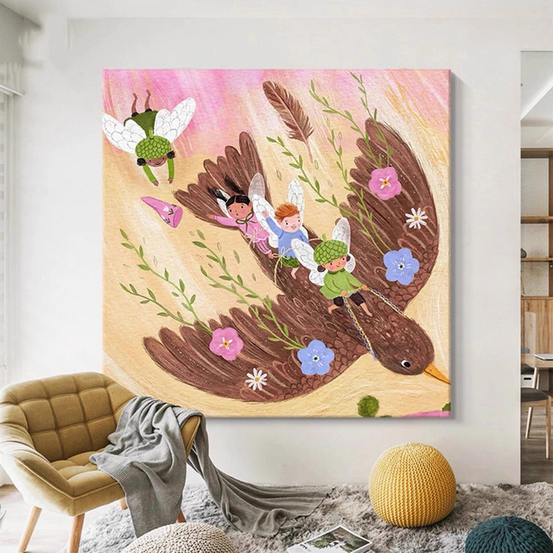 Abstrakte Katzen Leinwandkunst