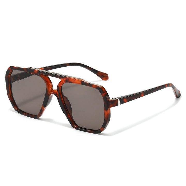 Oversized sechseckige Rahmen Sonnenbrille Karnz