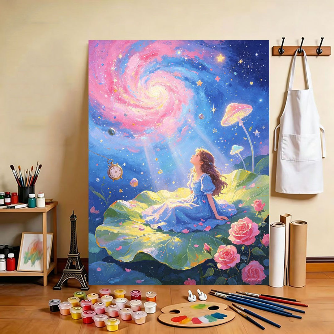 Traumhafte himmlische Malerei Leinwand Kunst Karnz