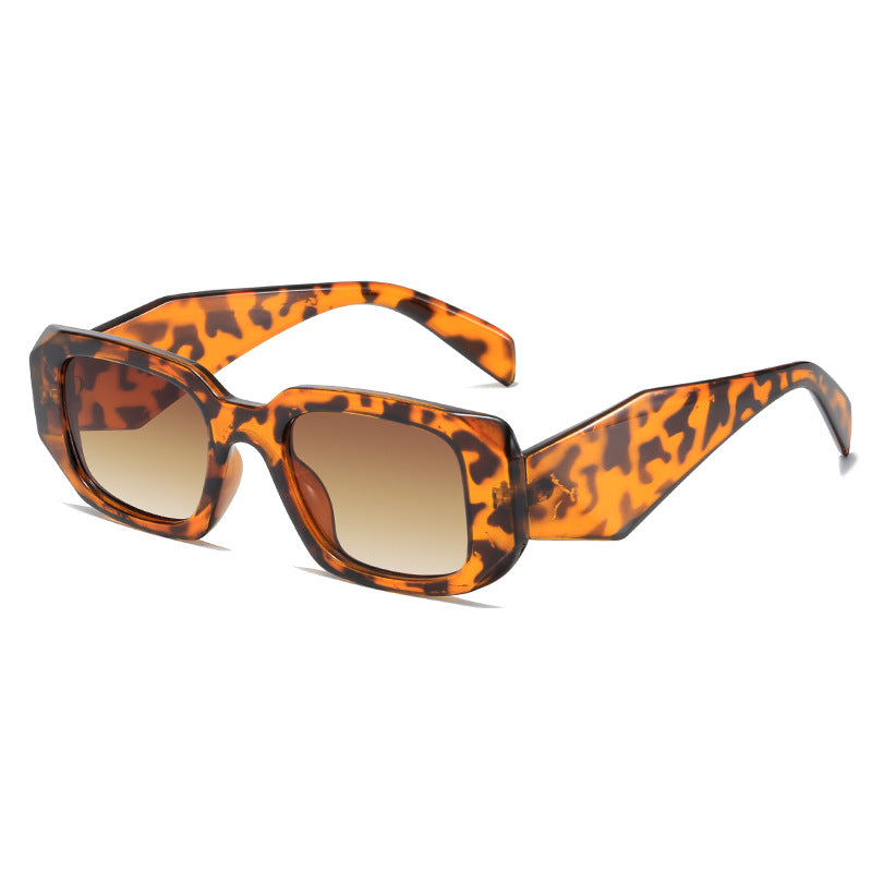 Damen quadratische Designer-Sonnenbrille mit modernem akzentuiertem Rahmen Karnz