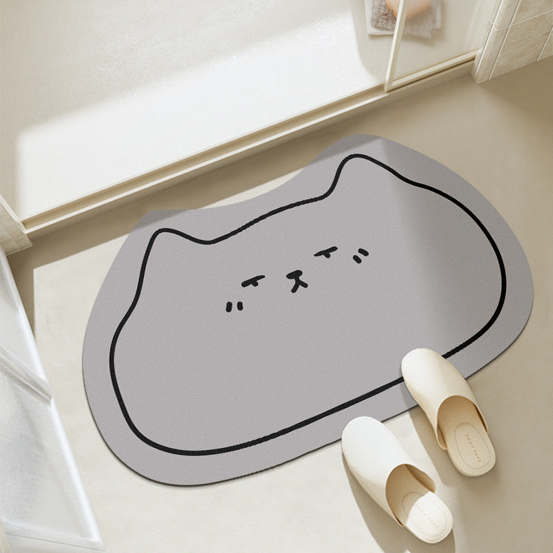 Katzen-Themen-Badmatte