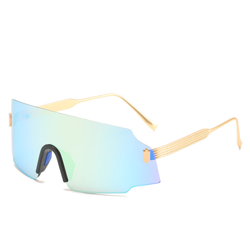 Damen sportliche Sicherheits-Sonnenbrille mit modernem, transparentem Design Karnz