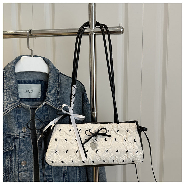 Charmante Schleife Detail Mini Handtasche Karnz