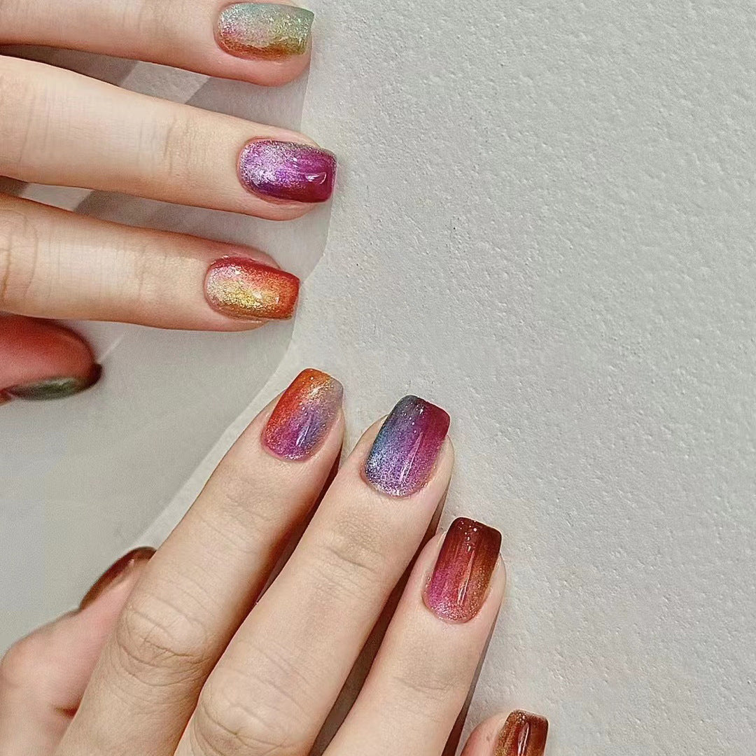 Gradient Shimmer Press-On Nägel Karnz