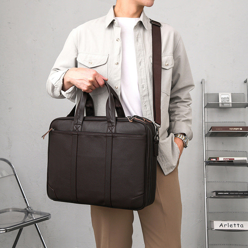 Premium Leder Firmen Aktentasche Karnz