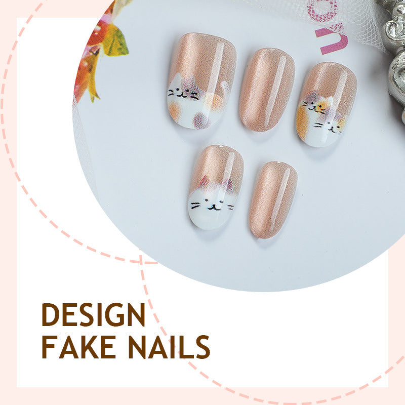 Kreatives Kunstnagelset mit niedlichen Tiermotiven und Glitzerakzenten Karnz
