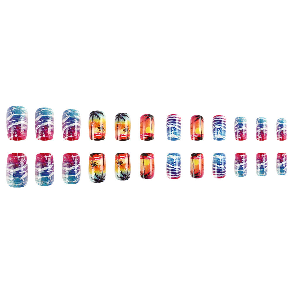 Tropical Sunset Nagelkunst Set Karnz