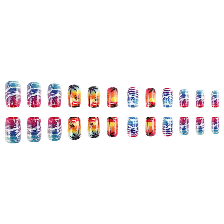 Tropical Sunset Nagelkunst Set Karnz