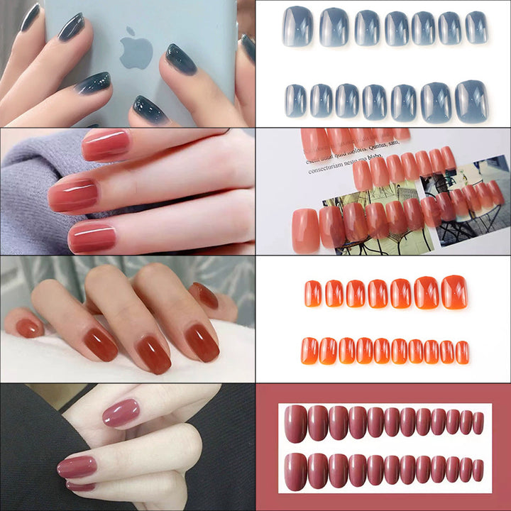 Glänzendes langes Nagelset Karnz