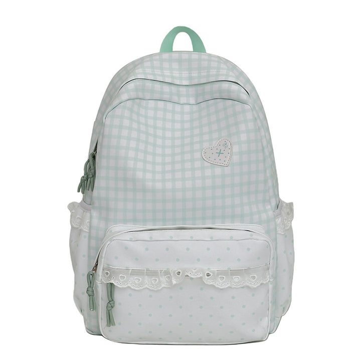 Verspielt Karomuster Rucksack Karnz