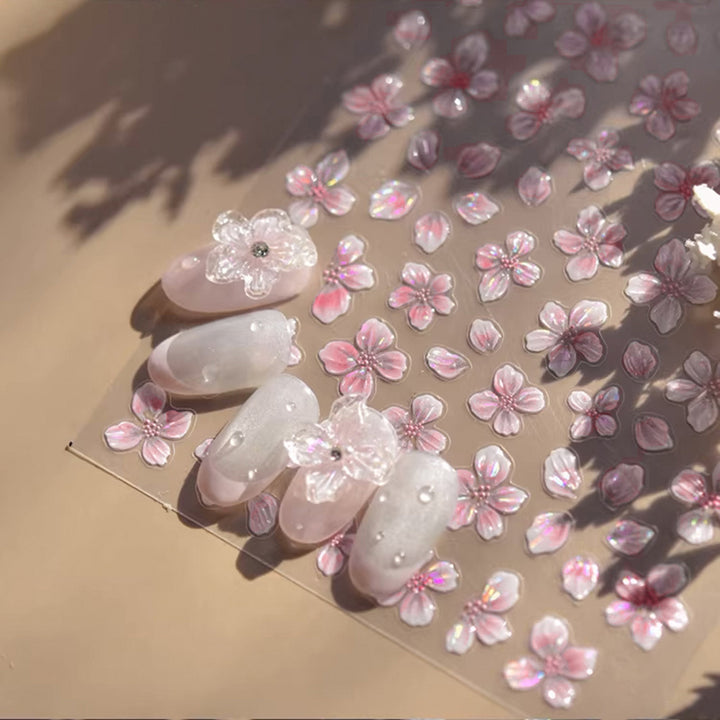 Florale Nagelkunst Verzierungen