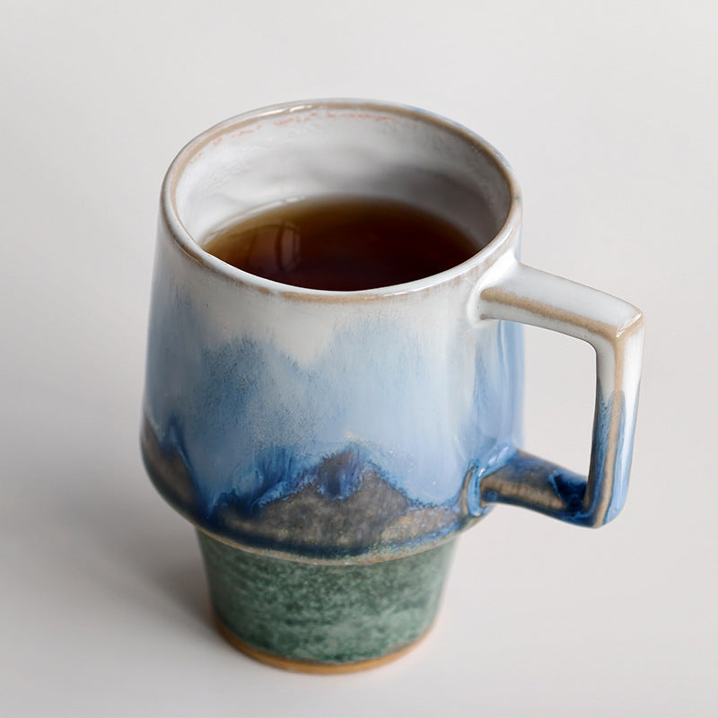 Künstlerische glasierten Keramiktasse