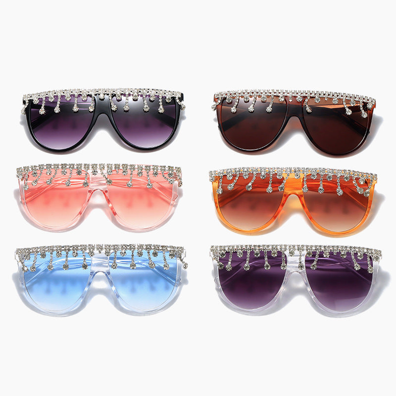 Damen Dekorative Glamour-Sonnenbrille Karnz