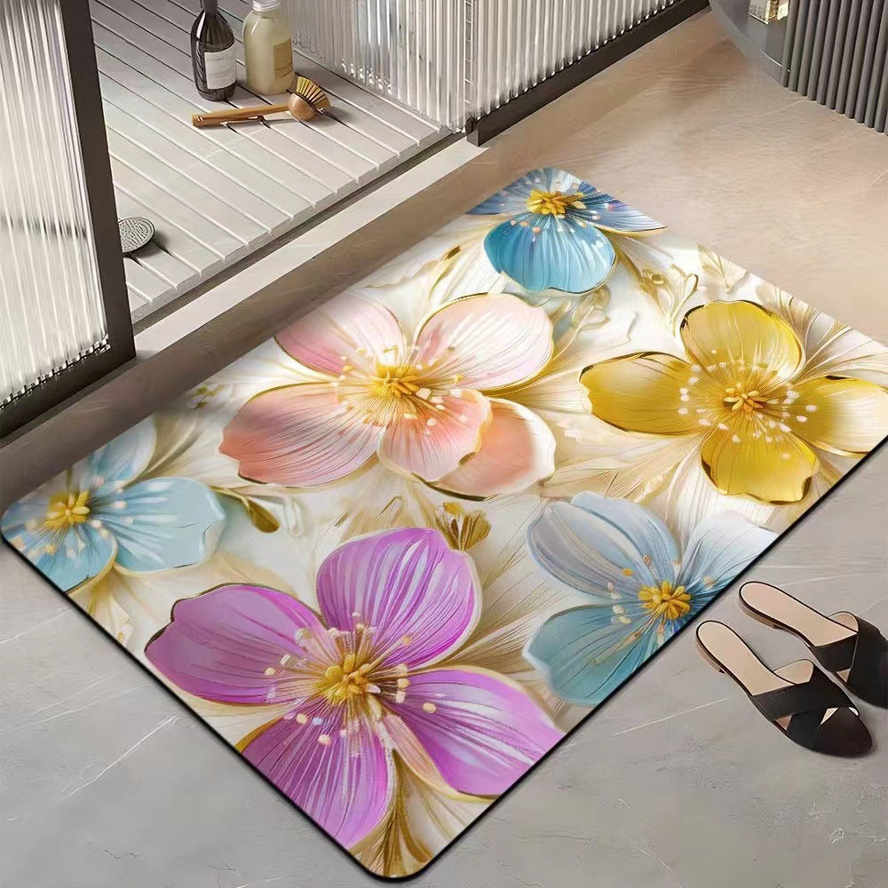 Blumenmotiv Komfortbereichsmatte Karnz