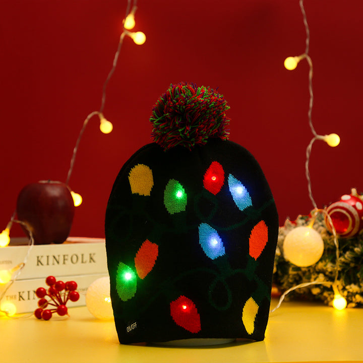 Lustige Weihnachtsmütze mit LED-Lichtern Karnz