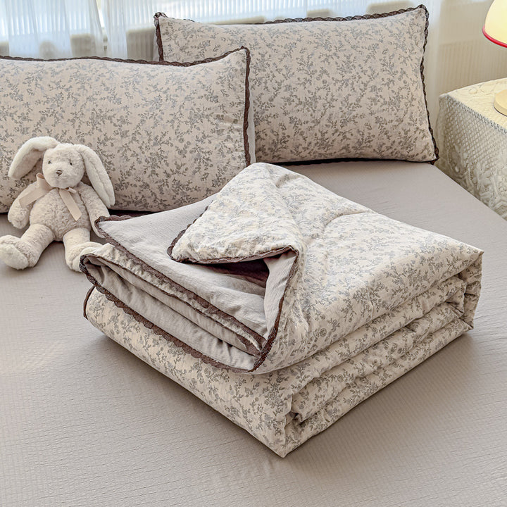 Blumenmuster Quilt Decke