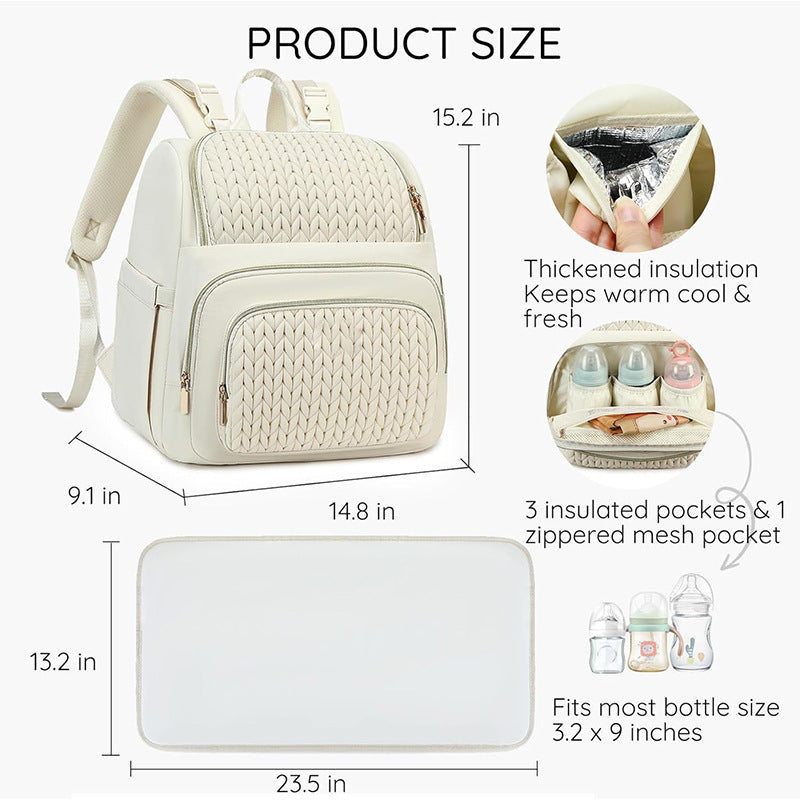 Eleganter Rucksack mit Geflochtenem Design Karnz