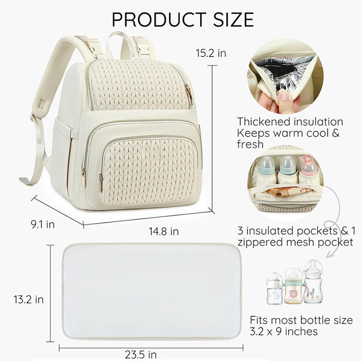 Eleganter Rucksack mit Geflochtenem Design Karnz