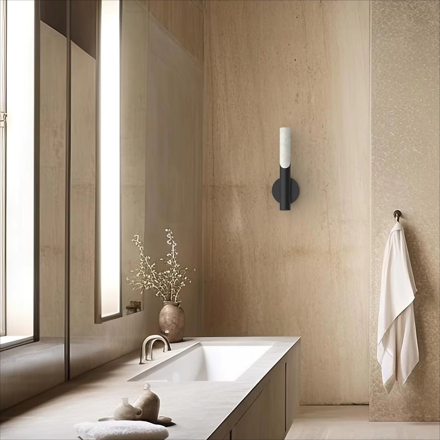 Moderne elegante Marmor Wandleuchte