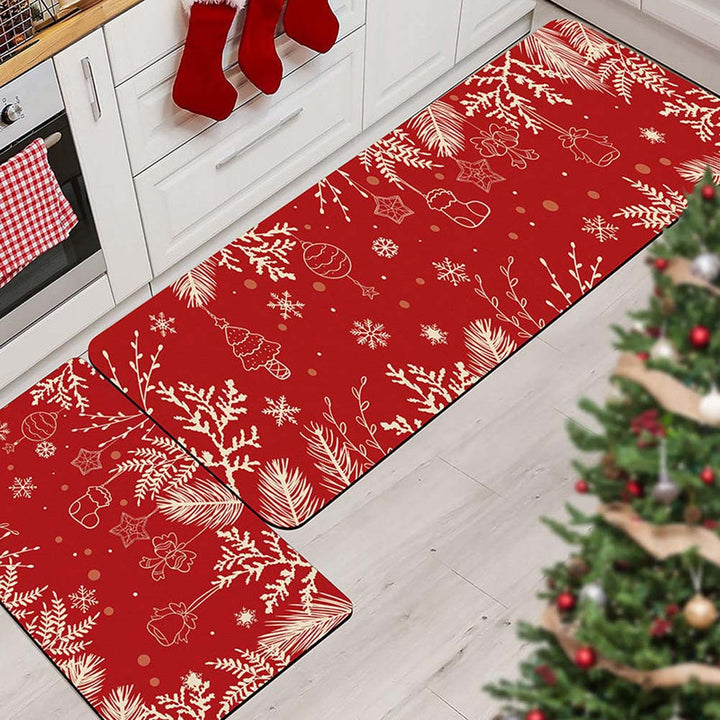 Weihnachts-Themen Küchenmatte Set